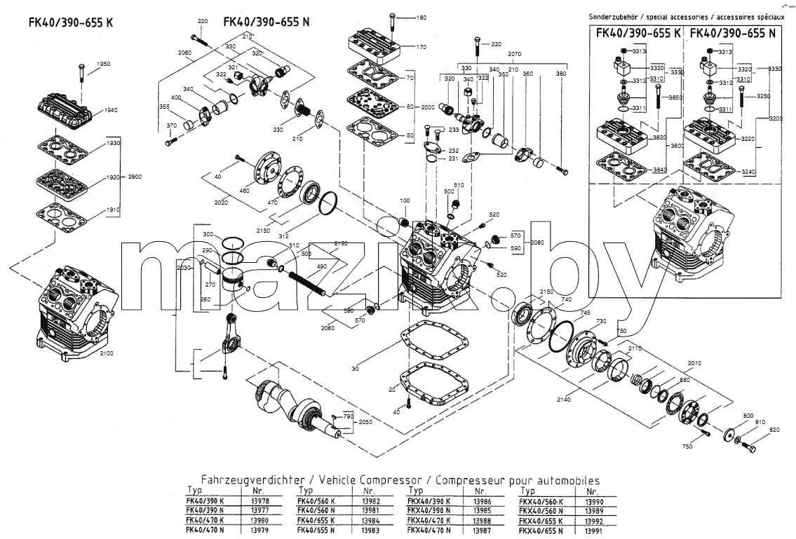 SPARE PARTS COMPRESSOR