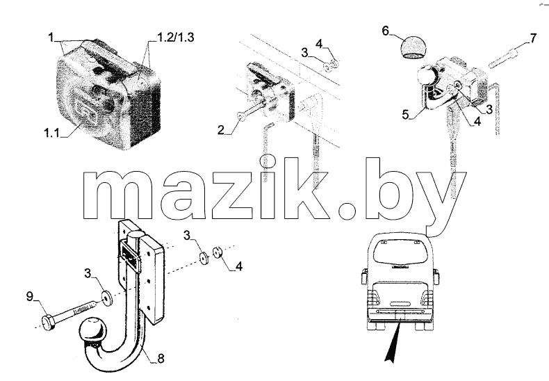 TRACTOR TOWING DEVICE