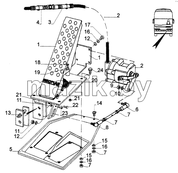 ACCELERATOR + ACCESSORY PARTS