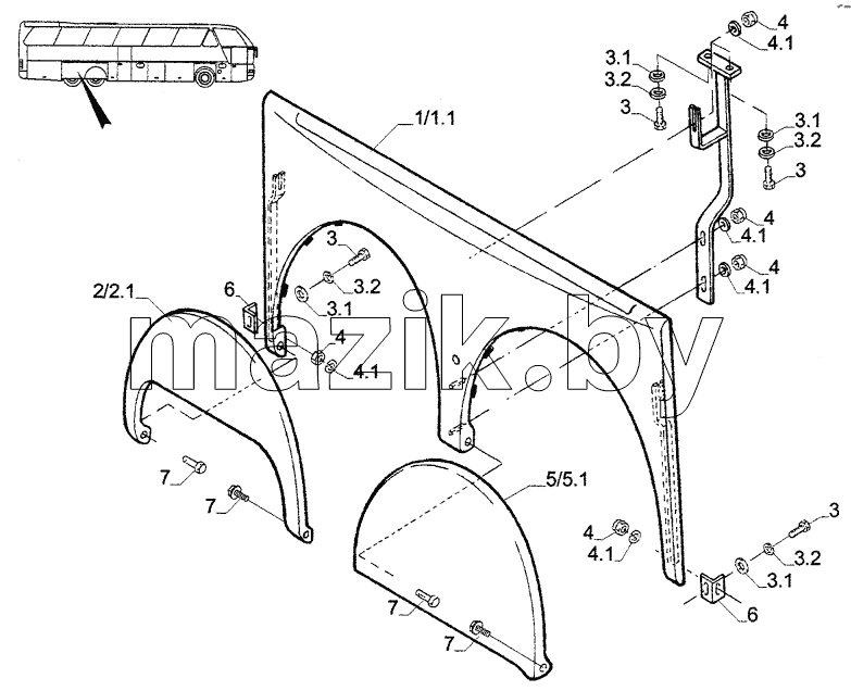 SYNTHETIC PARTS OUTSIDE