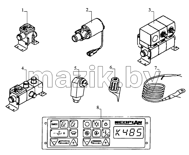 PARTS FOR CLIMATIC CONTROL