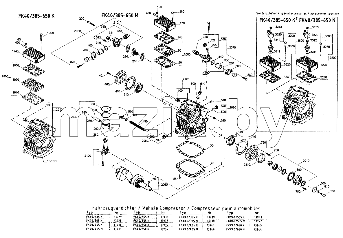 SPARE PARTS COMPRESSOR