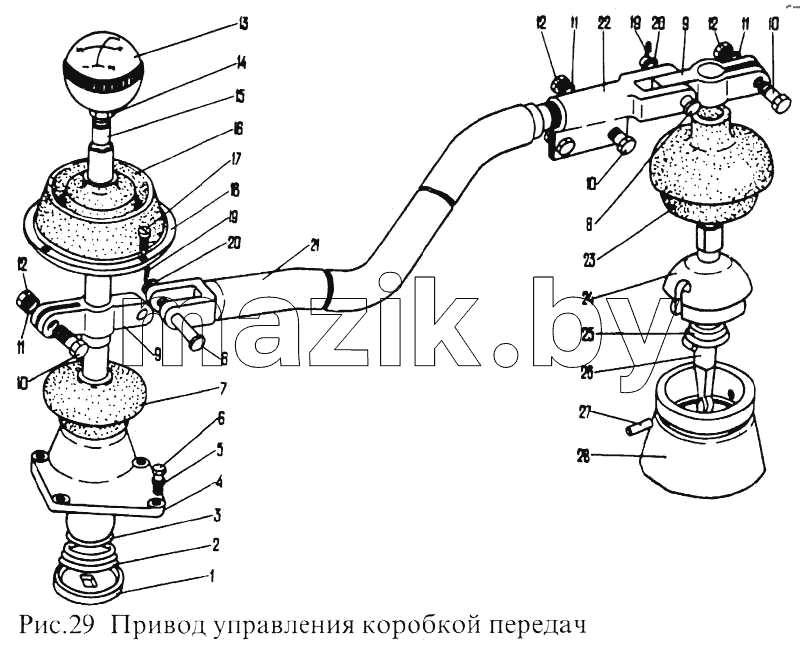 Привод управления коробкой передач