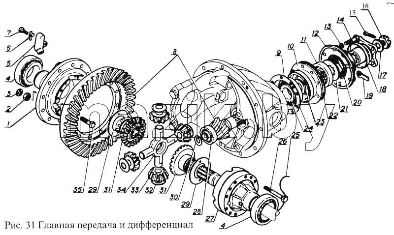 Главная передача и дифференциал