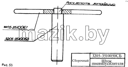 Шток пневмоусилителя