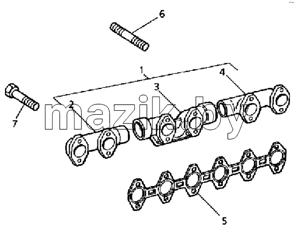 TURBOCHARGER, MANIFOLDS AND AIR CHARGE COOLER
