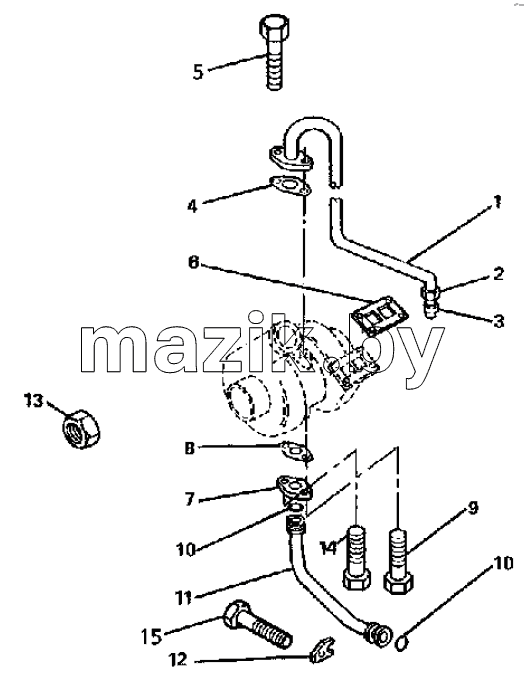 TURBOCHARGER, MANIFOLDS AND AIR CHARGE COOLER