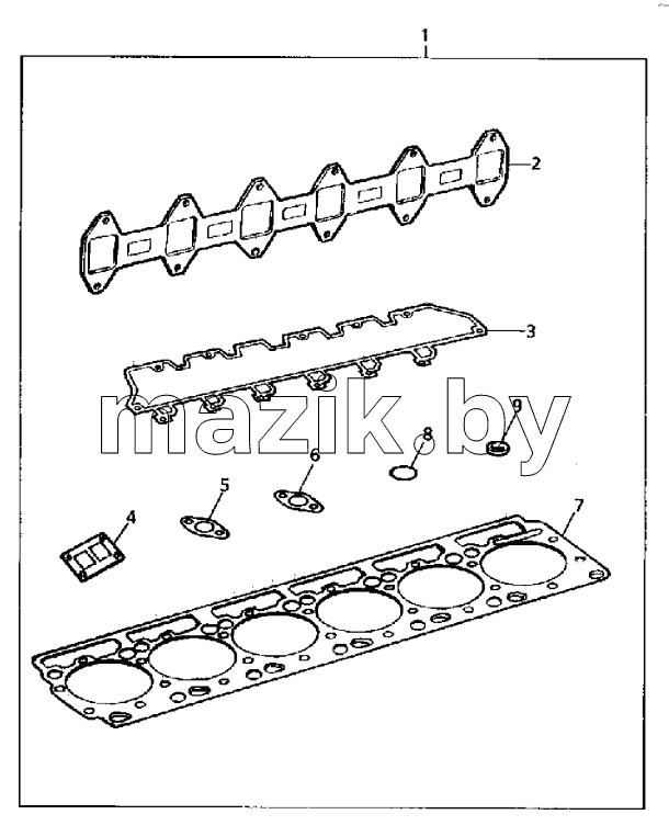 JOINTS AND GASKETS, TOP SERVICE KIT
