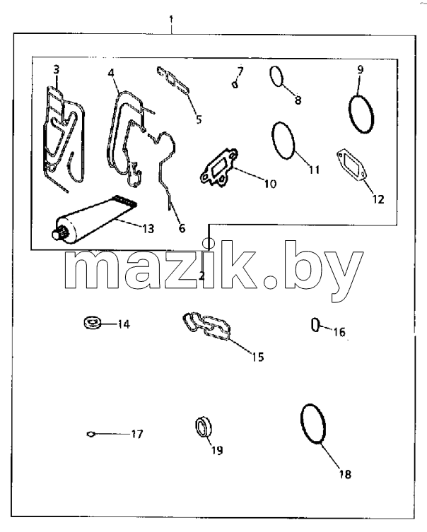 JOINTS AND GASKETS, BOTTOM SERVICE KIT