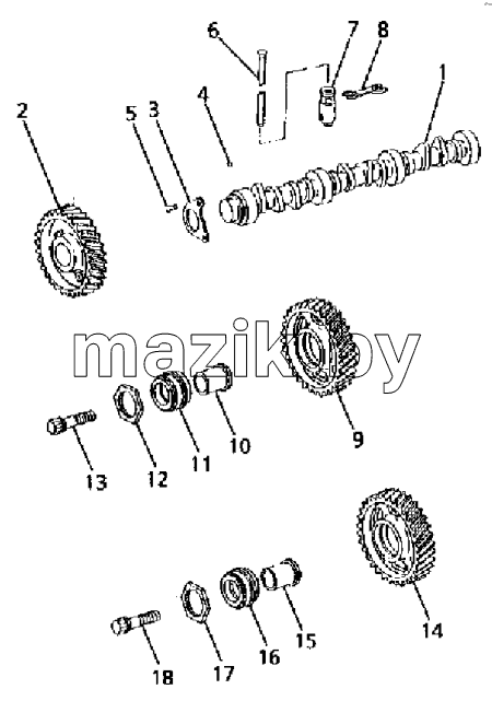 TIMING GEAR AND CAMSHAFT