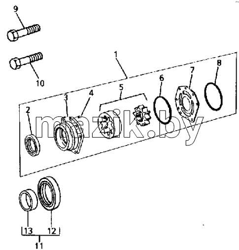 LUBRICATING OIL PUMP AND DELIVERY HOUSING