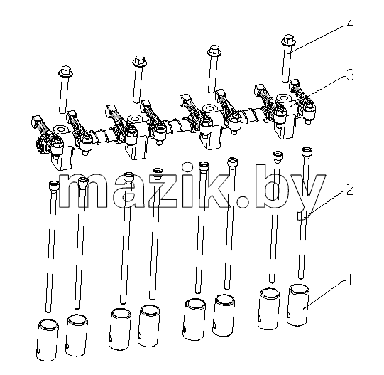 R3000-1007000 Valve Train Assembly