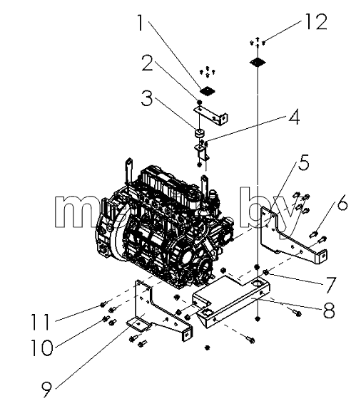 R7000-1001000 Engine Mounting Assembly