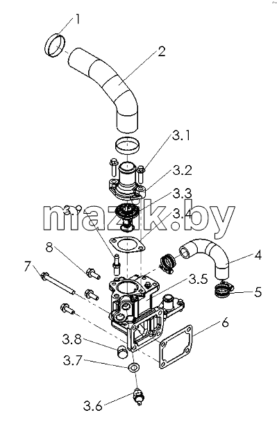 R7000-1306000 Thermostat Assembly
