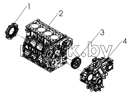 R3000-1002000/0 Cylinder Block Assembly