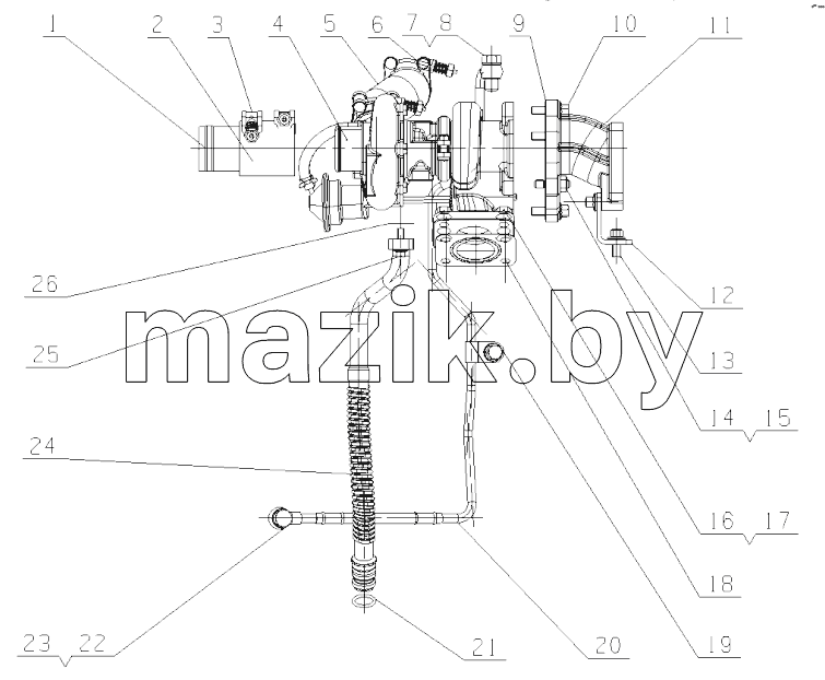 R3000-1118000 Turbocharger Assembly(T)