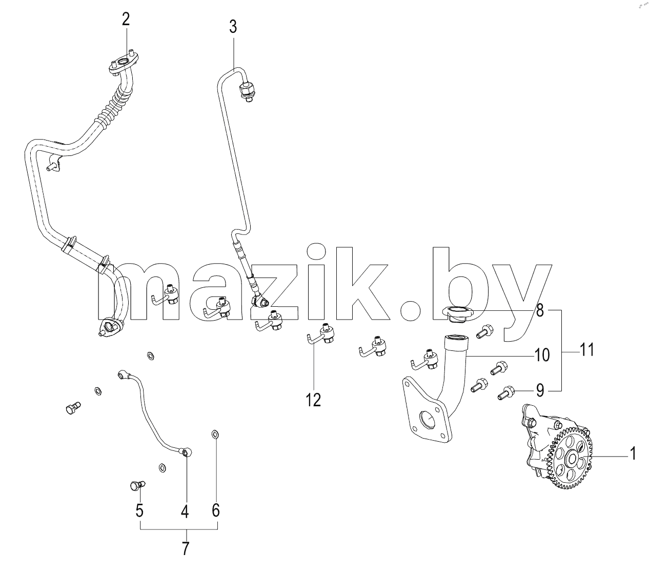  D07S3.6A SS LUBRICATION SYSTEM - ASSEMBLY