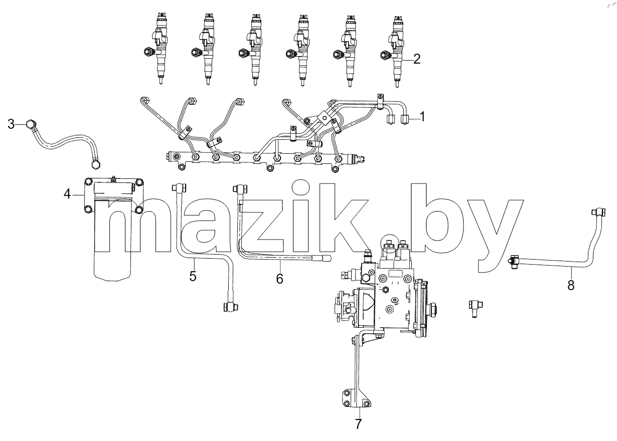  D07S3.8A SS FUEL INJECTION SYSTEM - ASSEMBLY