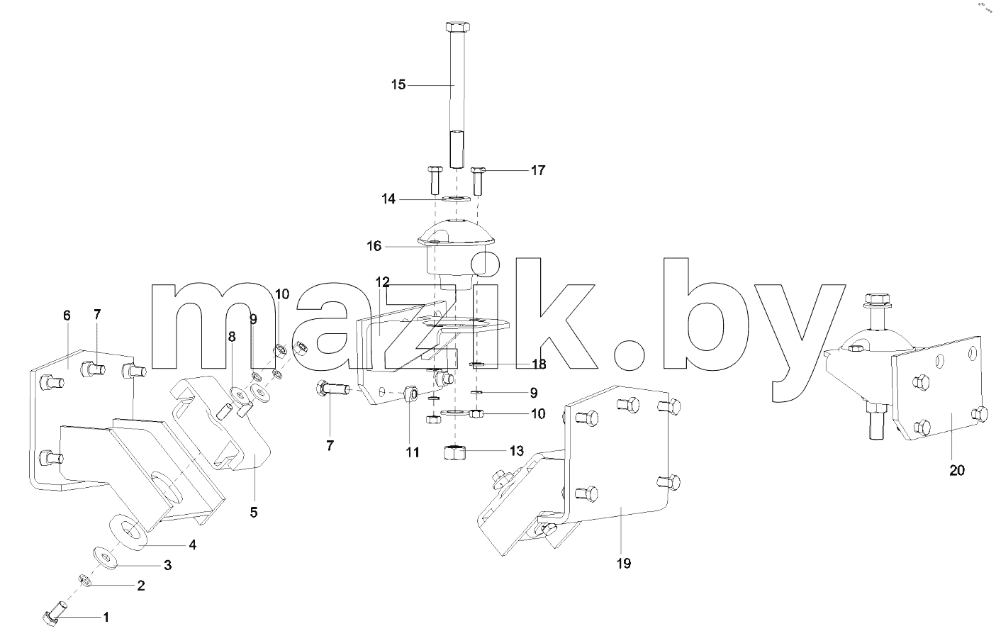  13196823 Suspension device, engine