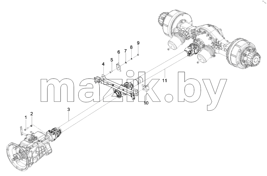  13032755 Transmission shaft system