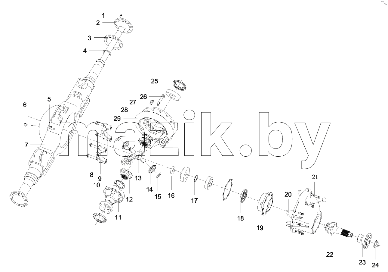  A220600000040 Rear axle GP
