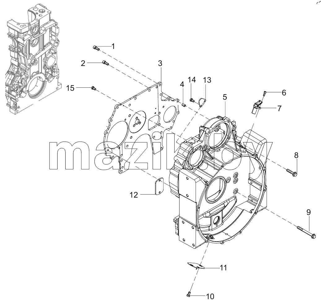  160102130004A039 Flywheel Housing Group