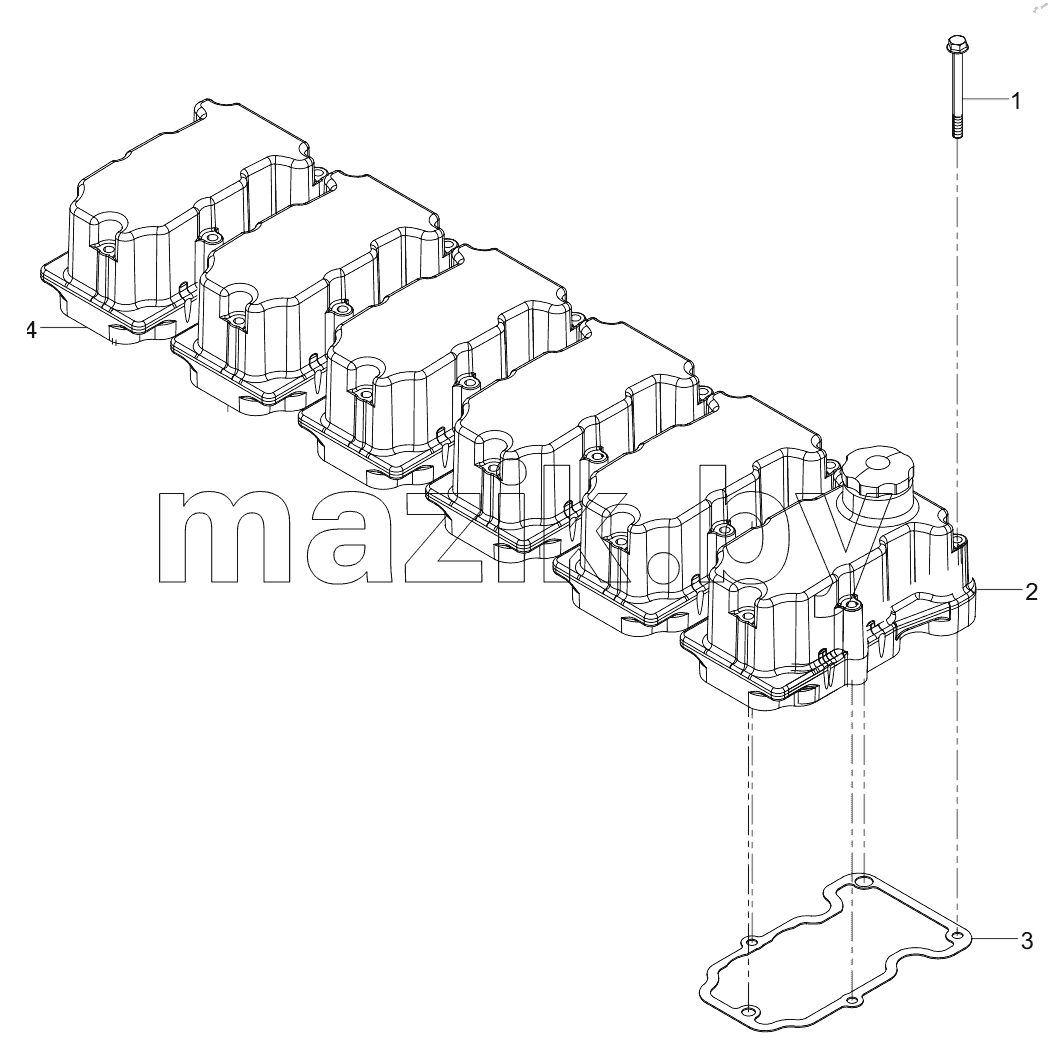  160102130004A048 Cylinder Head Cover Group