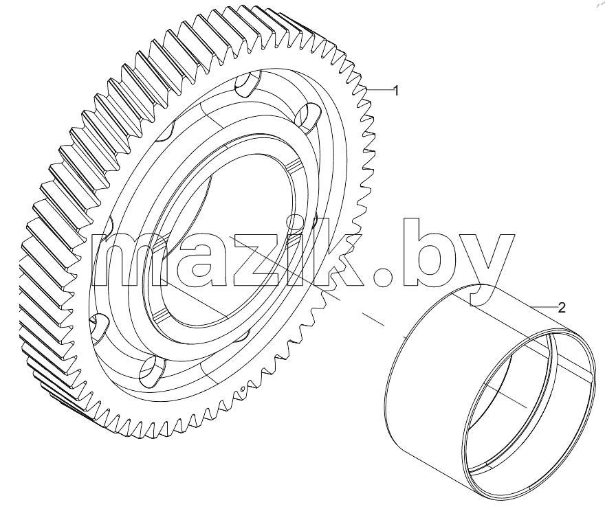  160102130003A039 Idler Gear Assembly