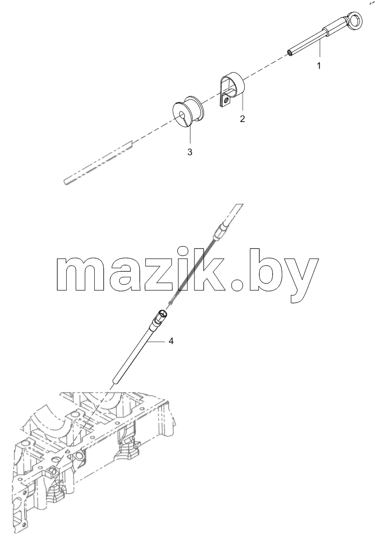  160102130004A055 Oil Dipstick Group