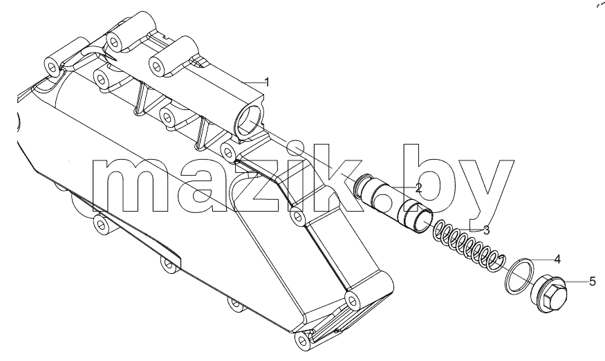  160102130004A032 Oil Cooler Cap Assembly