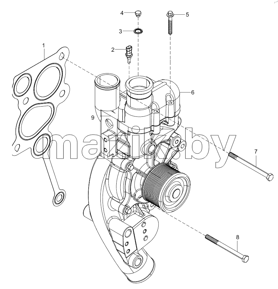  160102130004A063 Water Pump Group