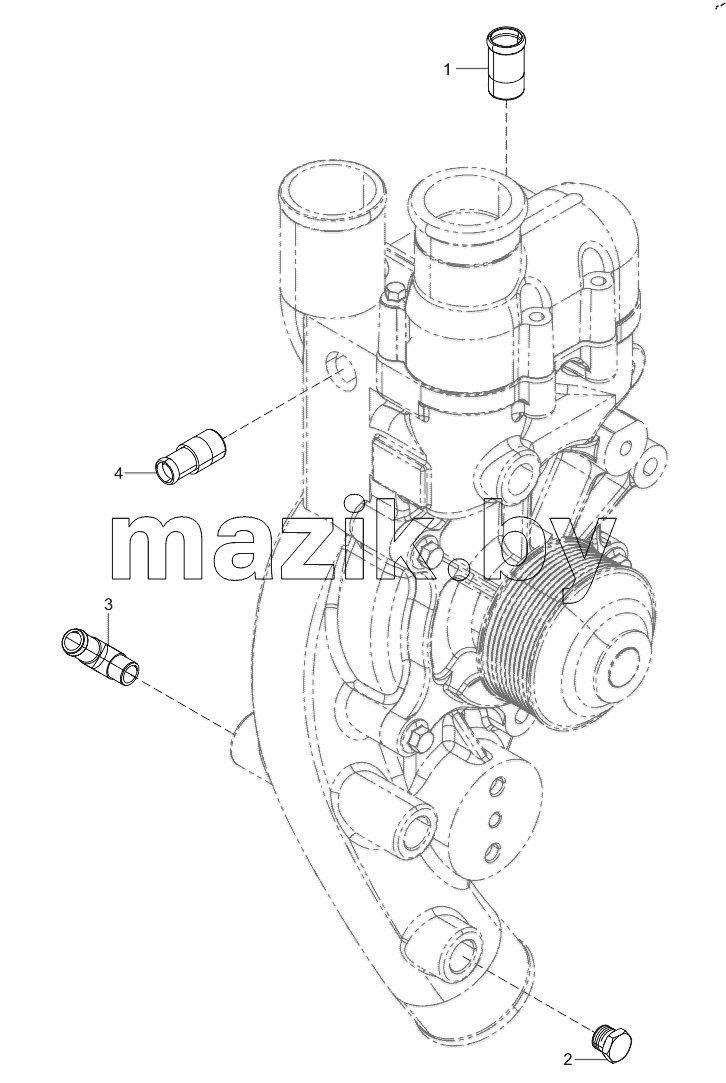  160102130004A064 Water Pump Inlet Pipe Joint Group