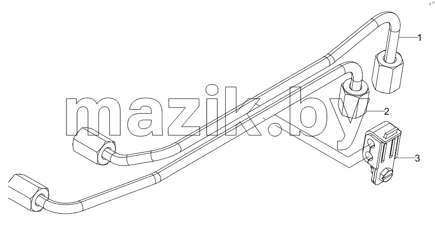  160102130003A113 High-pressure Fuel Pipe Assembly