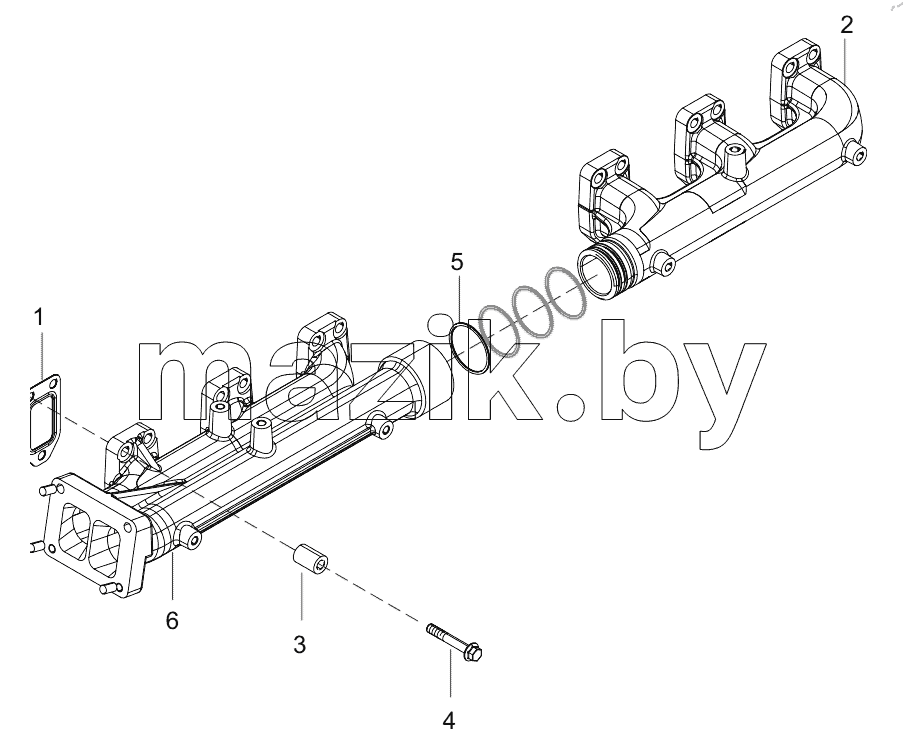  160102130004A080 Exhaust Manifold Group