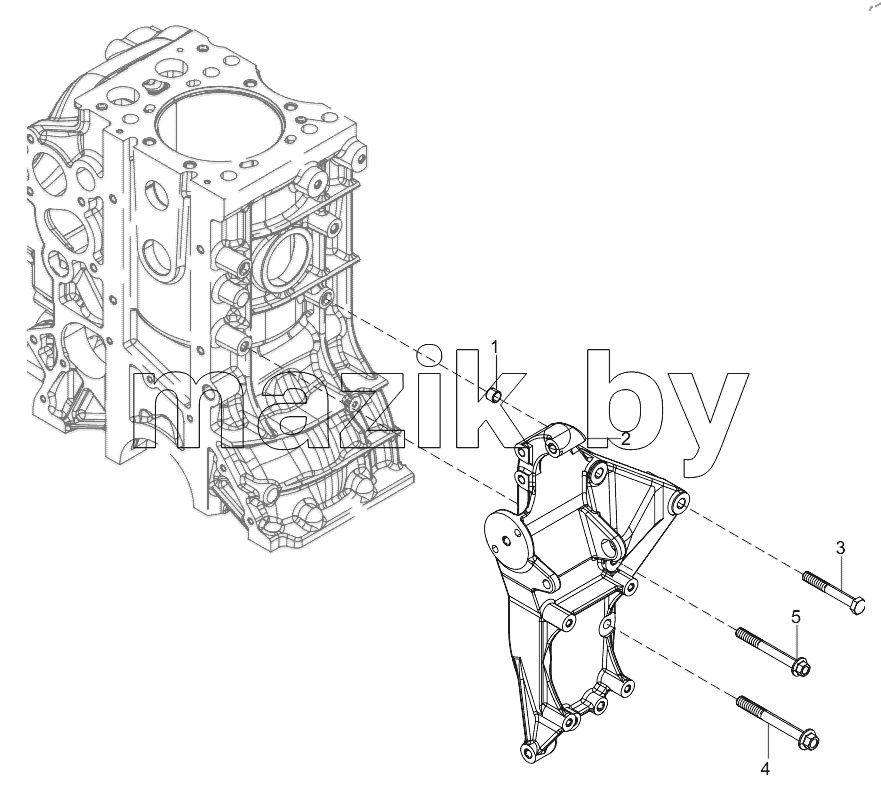  160102130004A090 Alternator Bracket Group