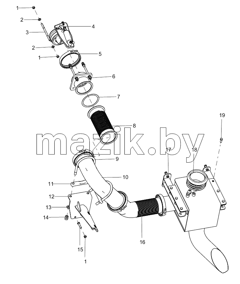  ODT004990916 Exhaust System