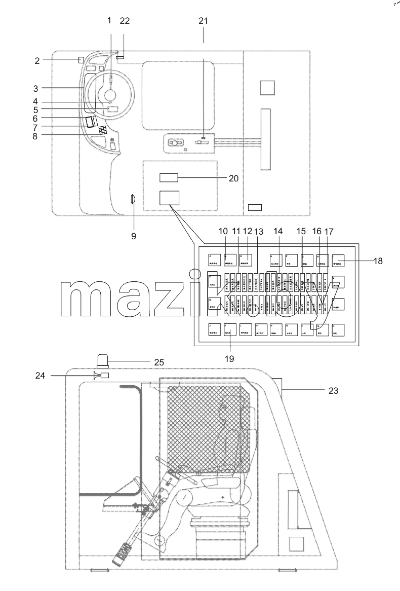  ODT004973920 Cab electrical system