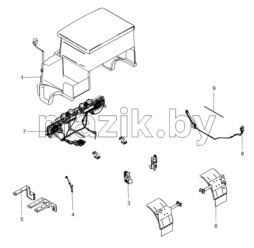  ODT005238986 Cab Installation Assembly