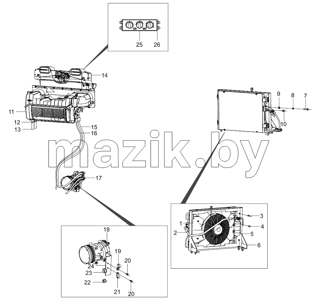  141501000083A Air-condition Assy