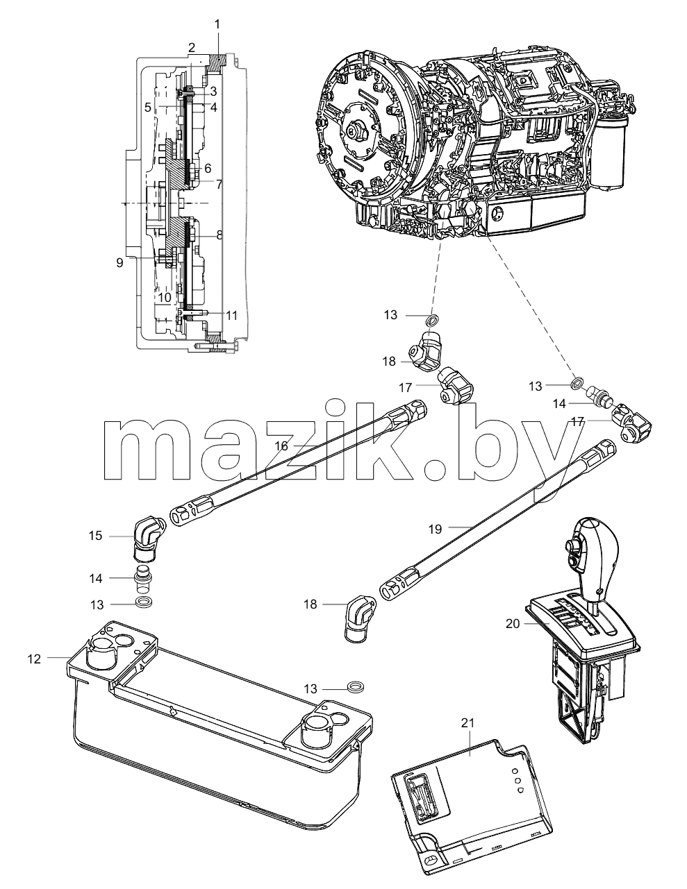  130202000093A349 Gearbox Peripheral Connectot