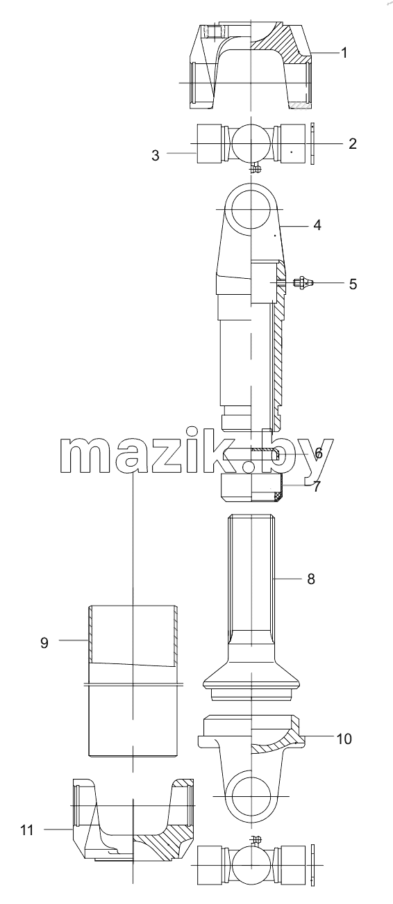  131300000053A Oil Pump Drive Shaft