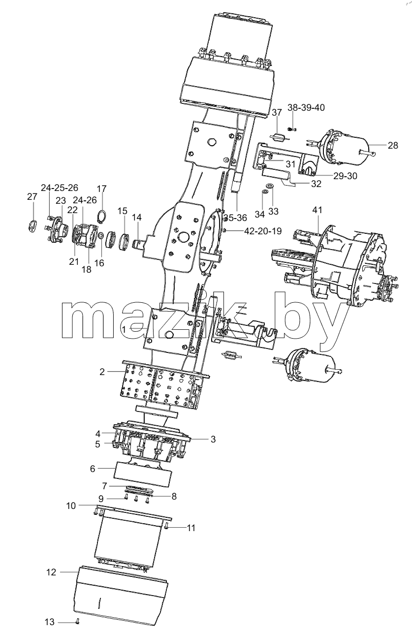  131401020458A Middle Axle Transmission Shaft Assy