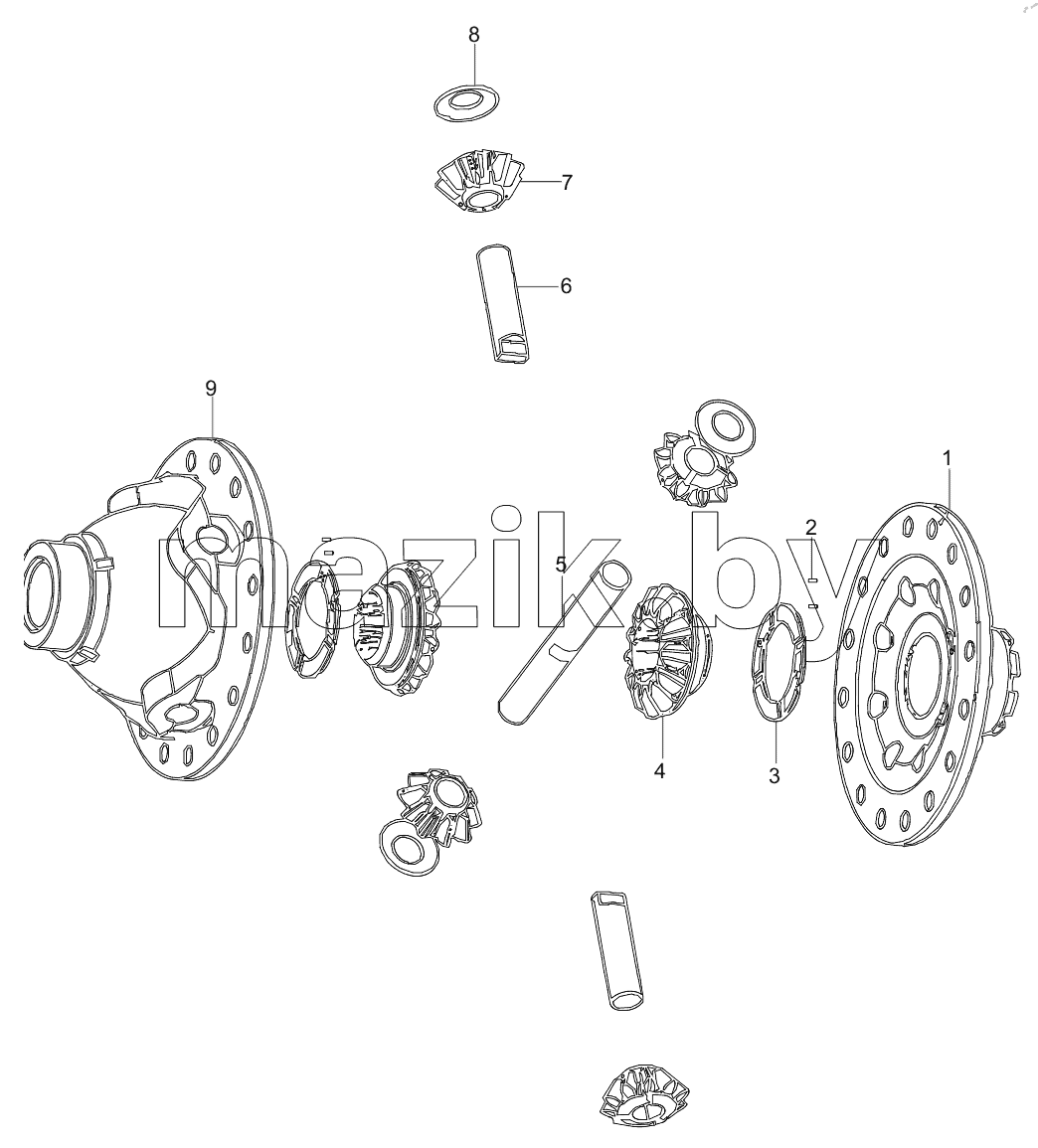  131488001053A Differential Mechanism Assembly