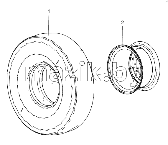 ODT004993598 Tyre Assembly
