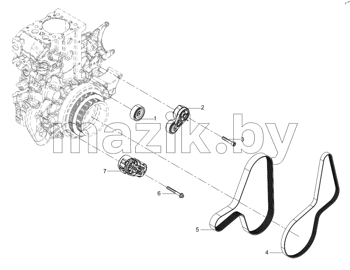  160102130004A083 Tensioner,Belt Group