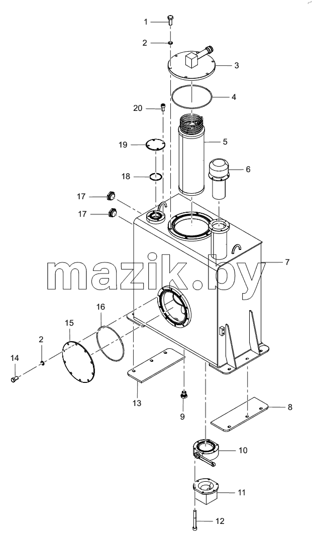  ODT005598851 Hydraulic Oil Tank
