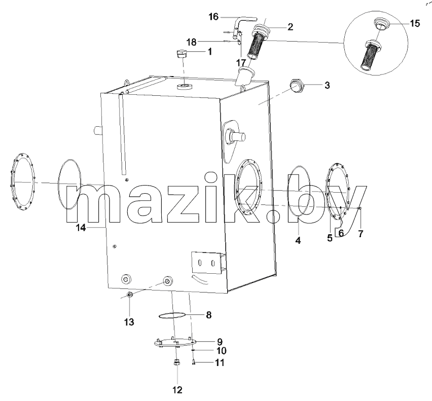  12952398 Fuel tank
