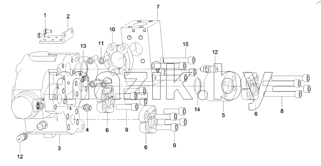  12954498 Lifting valve group