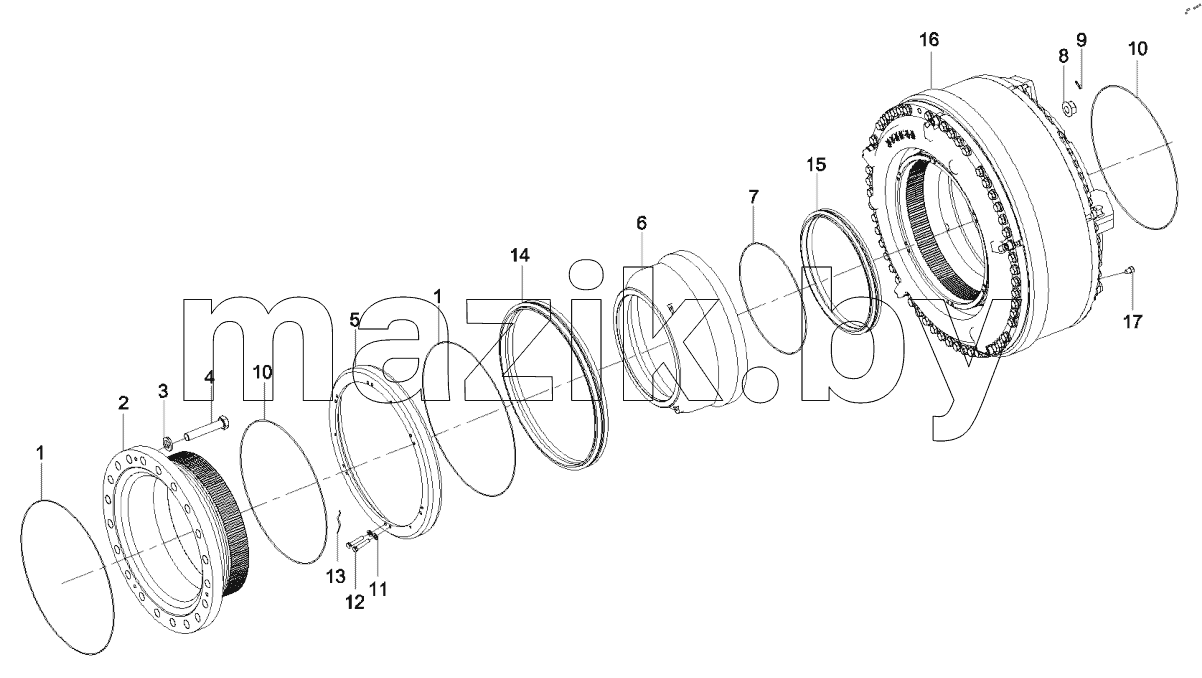  11510897 Rear brake assembly