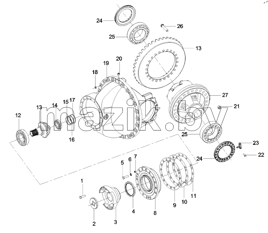  11479985 Main reducer and differential assembly